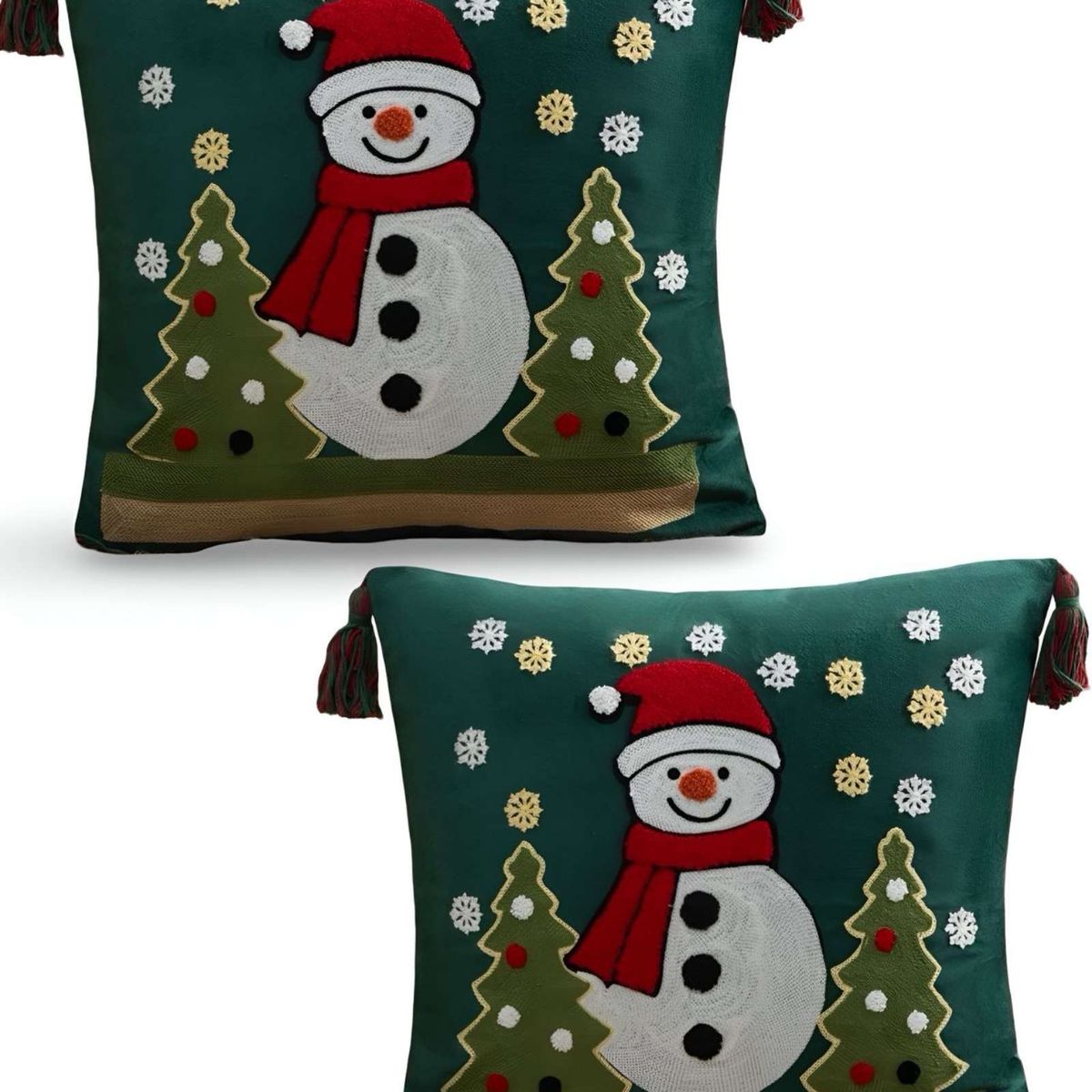 GENERICO - SET DE 2 FUNDAS DE COJIN PARA NAVIDAD A9