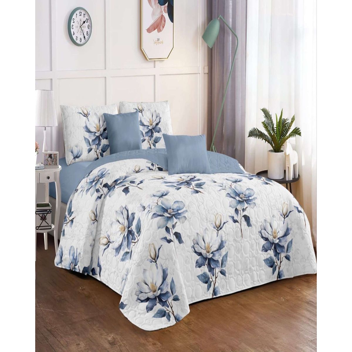 GENERICO - CUBRECAMA PRIMAVERA VERANO KING  V-4