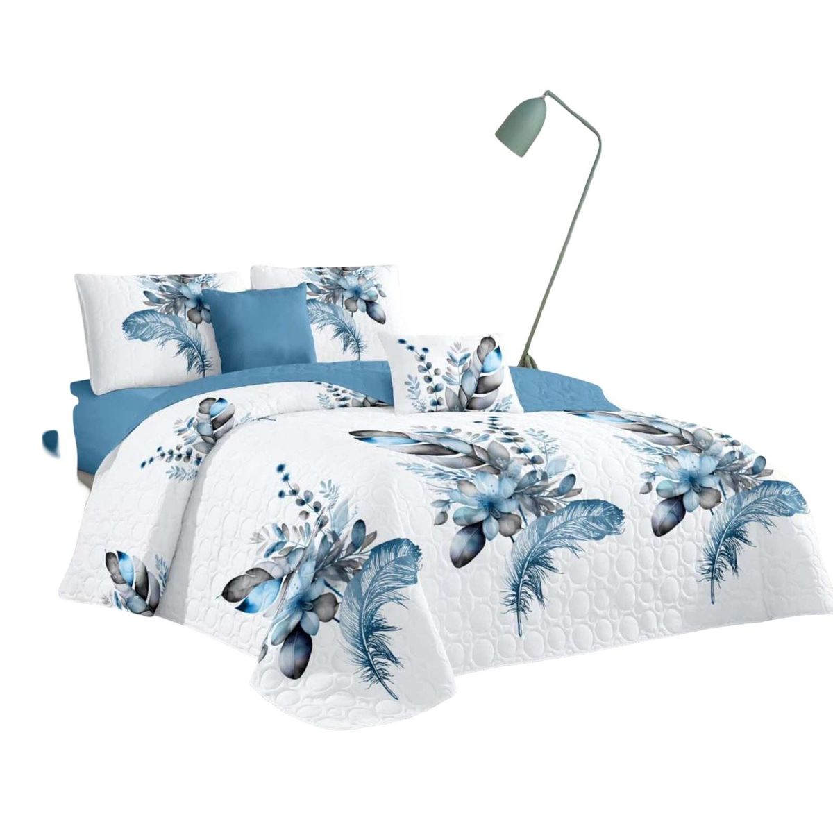 GENERICO - CUBRECAMA PRIMAVERA VERANO PLAZA Y MEDIA V10