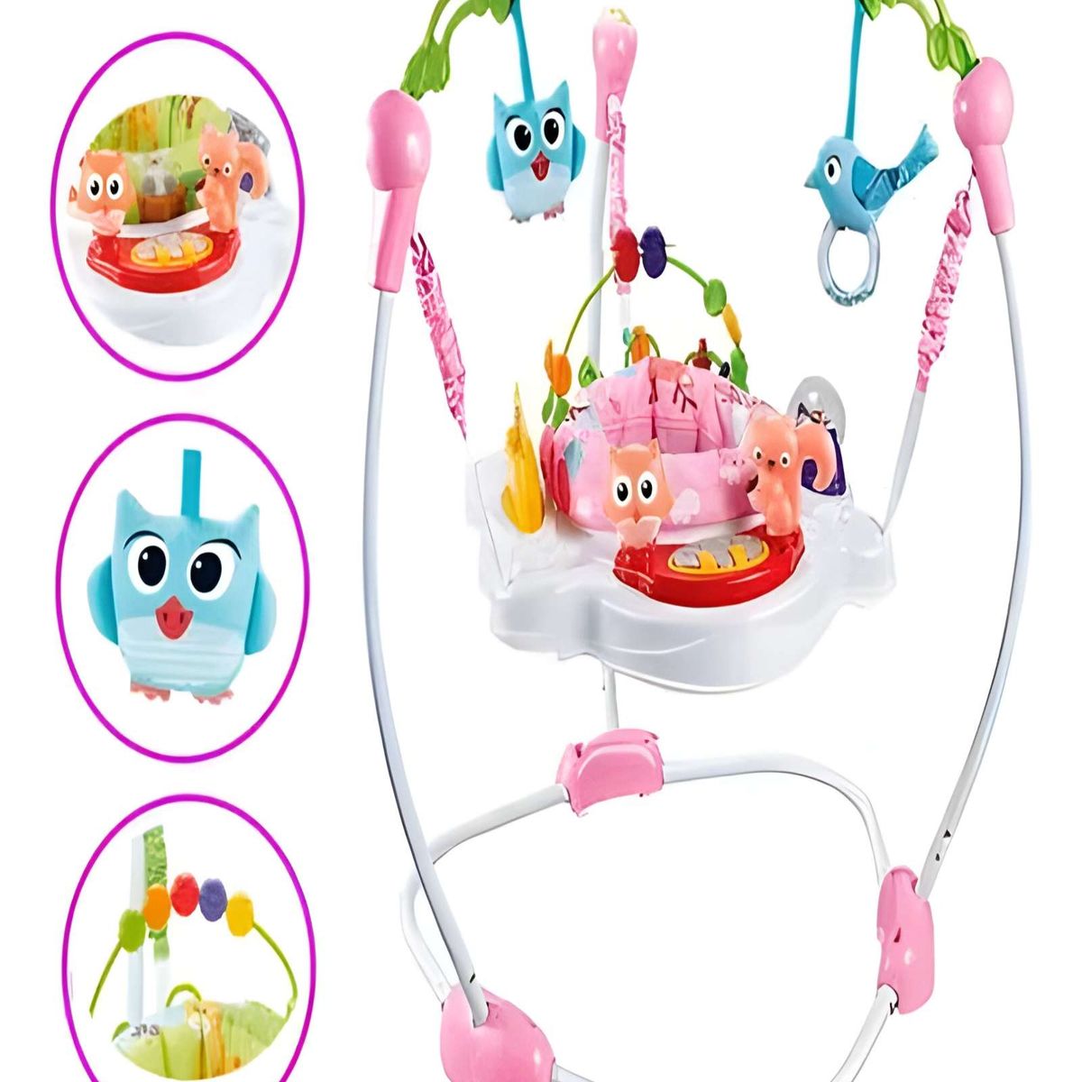 GENERICO - BABY JUMPER PARA NIÑAS ROSADO