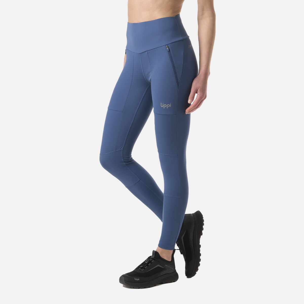 LIPPI - Calza Mujer PureTrek Q-Dry Leggings Azul Oscuro Lippi