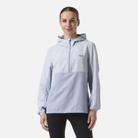 Chaqueta Mujer Nightfall Windbreaker 1/4 Zip Hoody Jacket Celeste