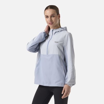 Imagen 2 del producto Chaqueta Mujer Nightfall Windbreaker 1/4 Zip Hoody Jacket Celeste