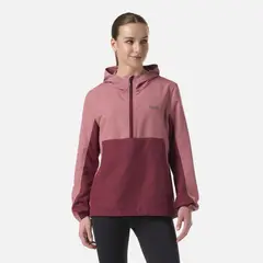 LIPPI - Chaqueta Mujer Nightfall Windbreaker 1/4 Zip Hoody Jacket Rosado