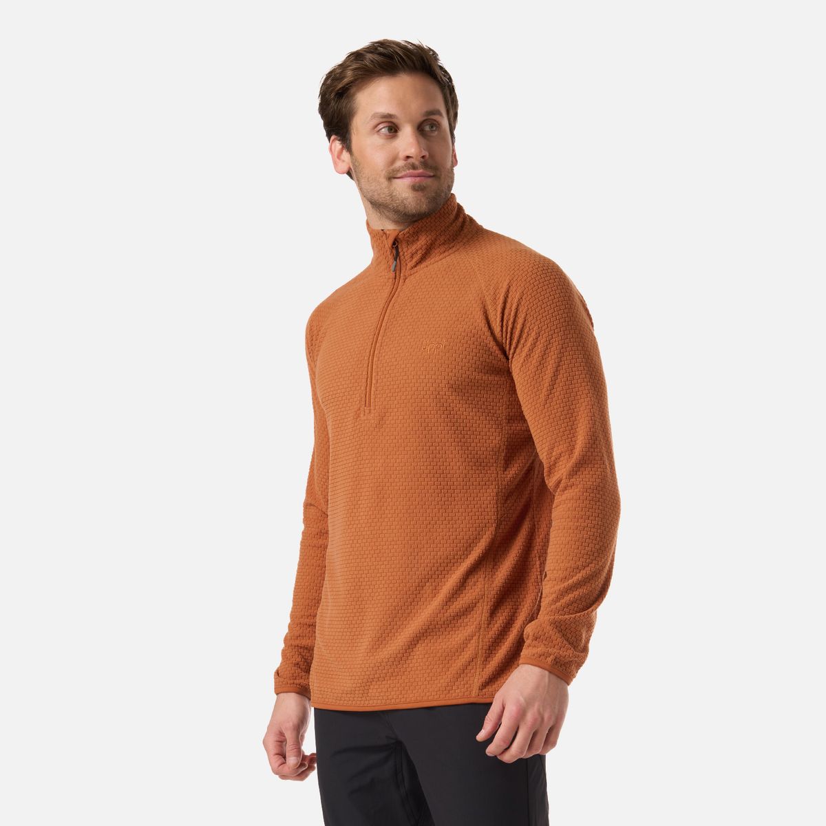 LIPPI - Polerón Hombre Jacaranda Nano-F 1/4 Zip Terracota Lippi