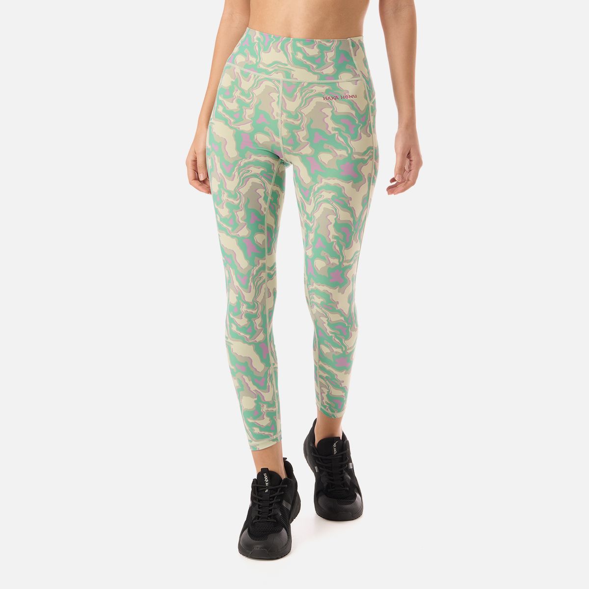 HAKA HONU - Calza Mujer Coihue Larga Print Menta Haka Honu