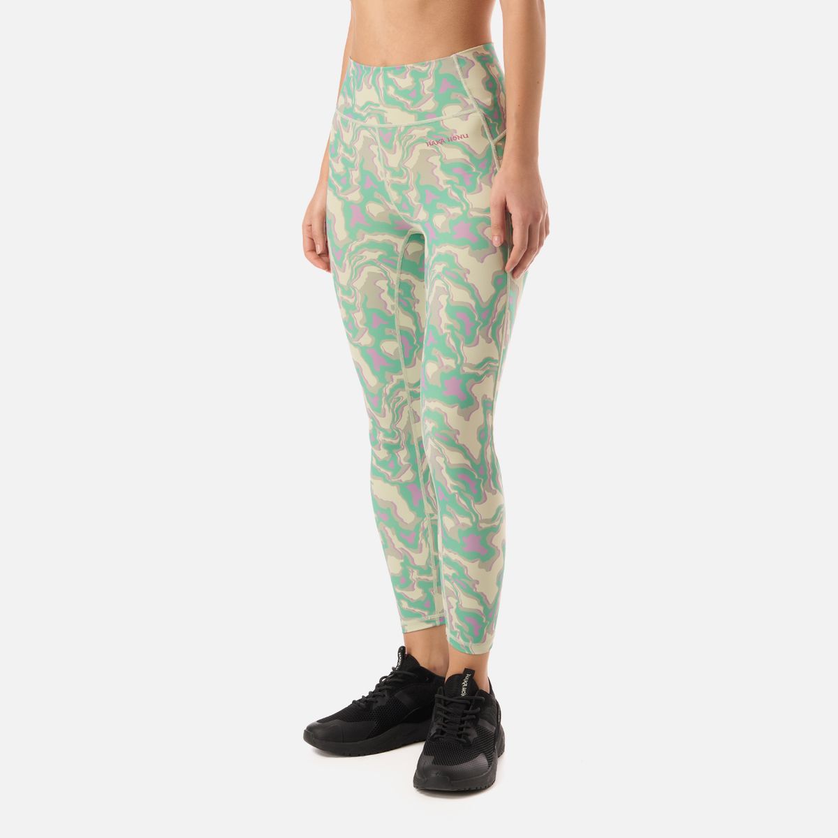 HAKA HONU - Calza Mujer Coihue Larga Print Menta Haka Honu
