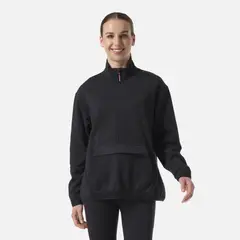 LIPPI - Polerón Mujer DownStreet 1/4 Zip Sweatshirt Negro