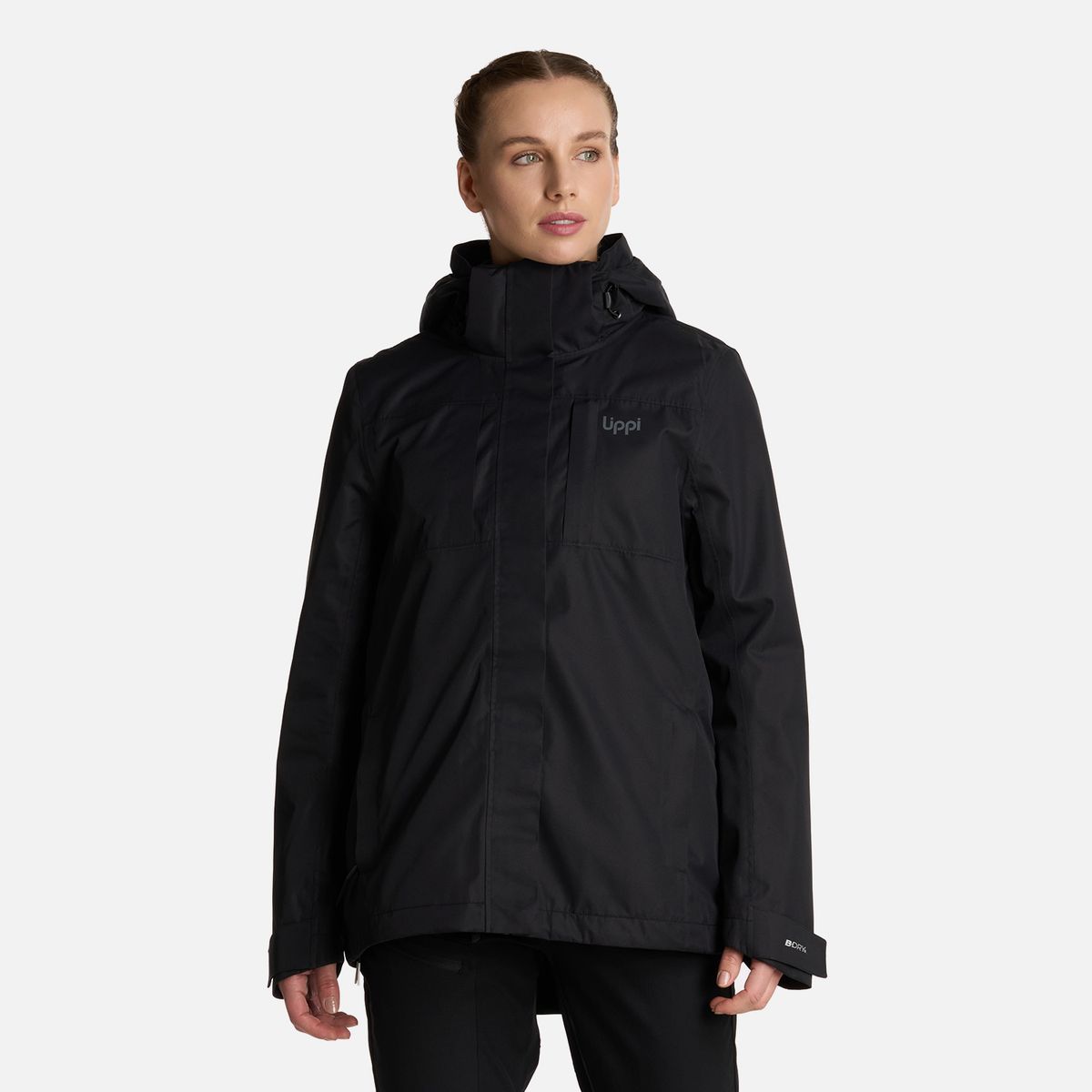 LIPPI - Chaqueta Mujer Tres Cruces Fusion-3 Hoody Jacket Negro Lippi