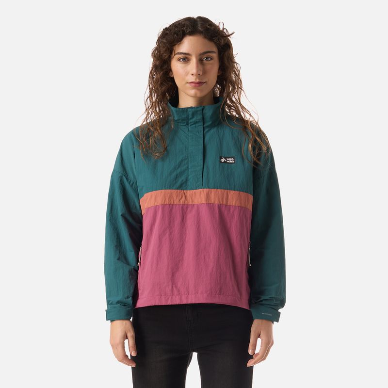 HAKA HONU - Chaqueta Mujer Hija Del Viento 14 Zip Petroleo Haka Honu