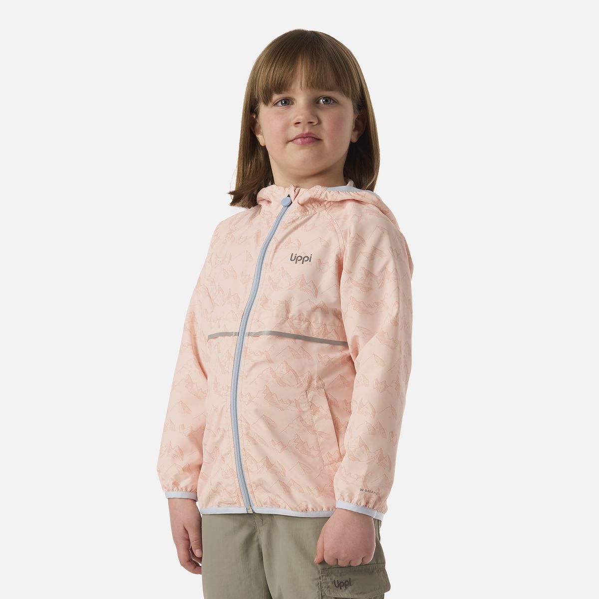 LIPPI - Chaqueta Niña Nightfall Windbreaker Hoody Jacket Print Damasco Lippi