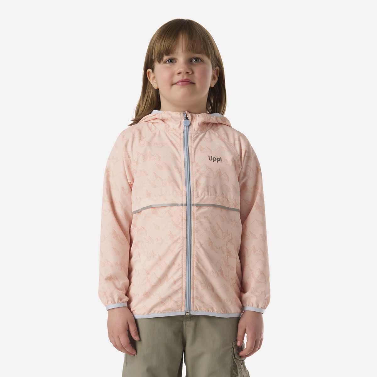 LIPPI - Chaqueta Niña Nightfall Windbreaker Hoody Jacket Print Damasco Lippi