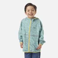 LIPPI - Chaqueta Niño Nightfall Windbreaker Hoody Jacket Print Turquesa