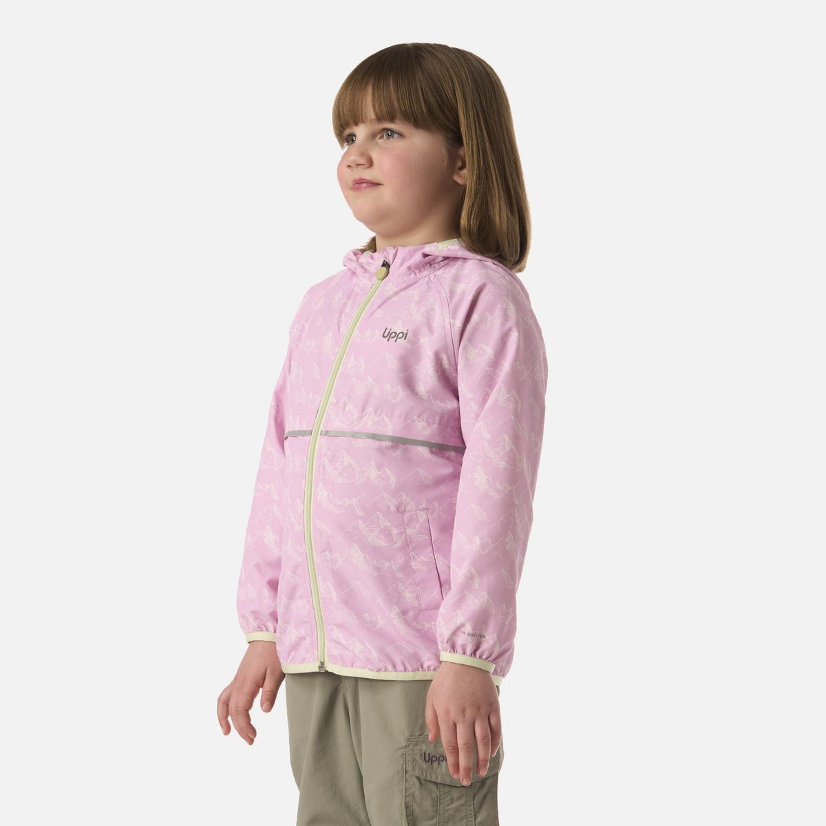LIPPI - Chaqueta Niña Nightfall Windbreaker Hoody Jacket Print Rosa Lippi