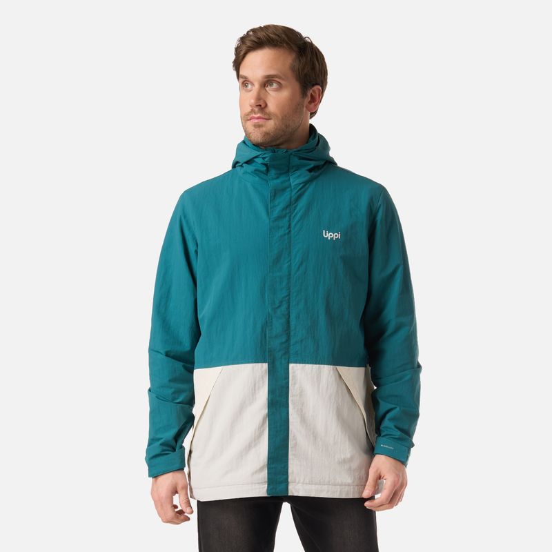 LIPPI - Chaqueta Hombre CityMe WindBreaker Hoody Jacket Petroleo Lippi