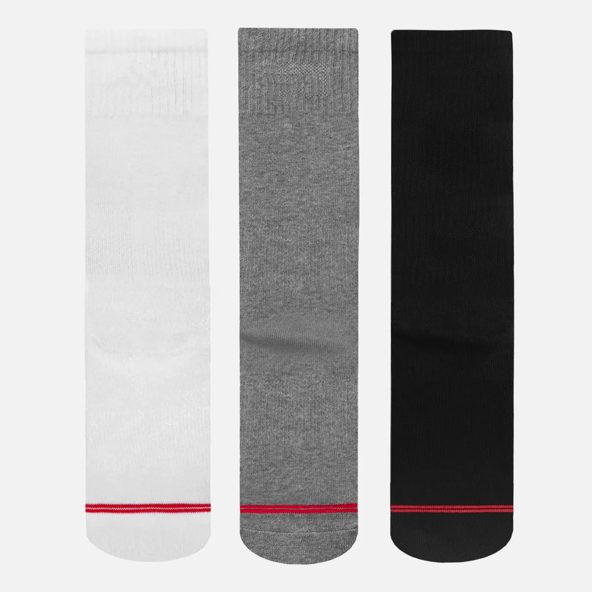 LIPPI - Calcetines Logo Lippi Pack Long Negro Blanco Gris Lippi