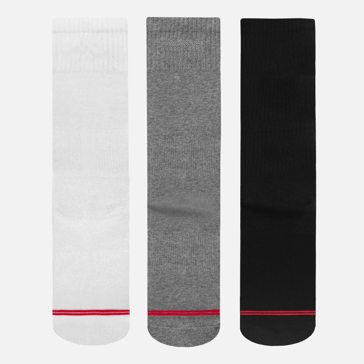 LIPPI - Calcetines Logo Lippi Pack Long Negro Blanco Gris Lippi