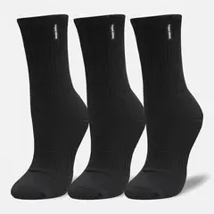 HAKA HONU - Calcetines Unisex Las Tres Puntas Pack Medio Negro