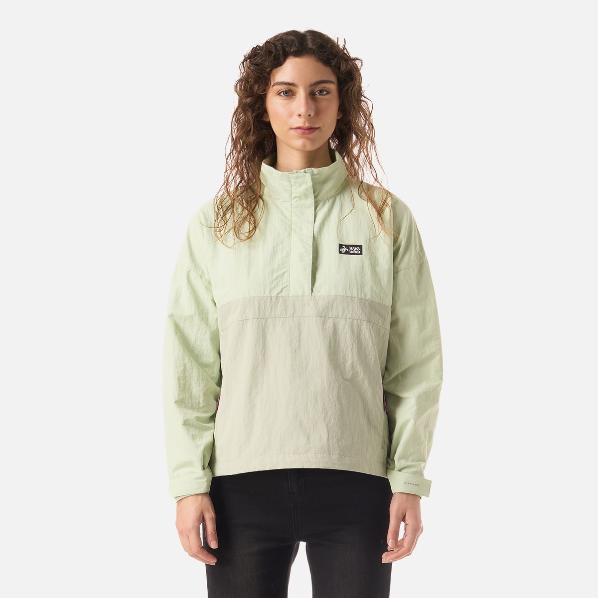 HAKA HONU - Chaqueta Mujer Hija Del Viento 14 Zip Menta Haka Honu