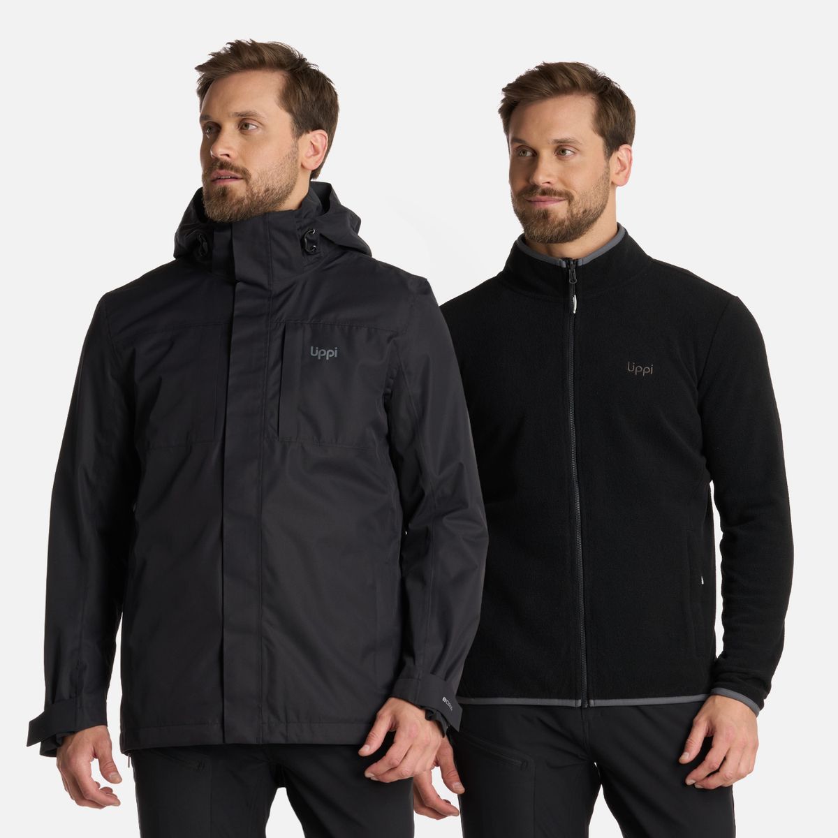 LIPPI - Chaqueta Hombre Tres Cruces Fusion-3 Hoody Jacket Negro Lippi