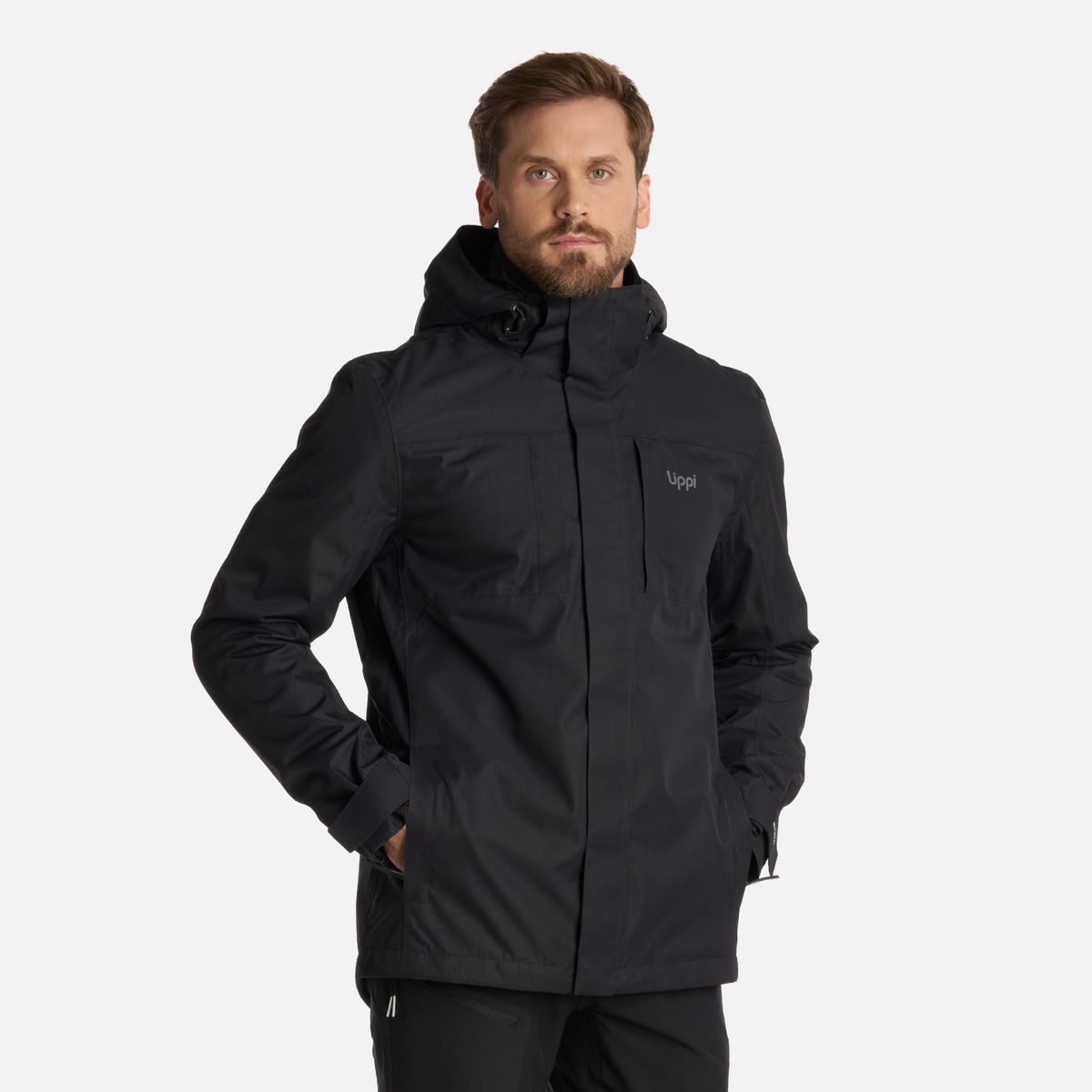 LIPPI - Chaqueta Hombre Tres Cruces Fusion-3 Hoody Jacket Negro Lippi