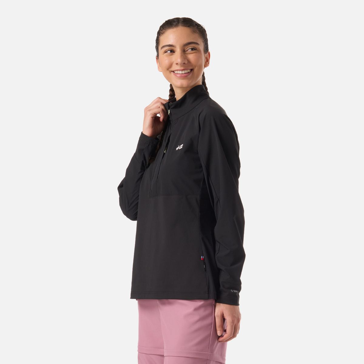 HAKA HONU - Polerón Mujer Higo Negro Haka Honu