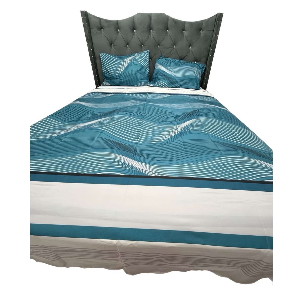 GENERICO - SABANA DE GÉNERO 2 PLAZAS RAYAS AZULES