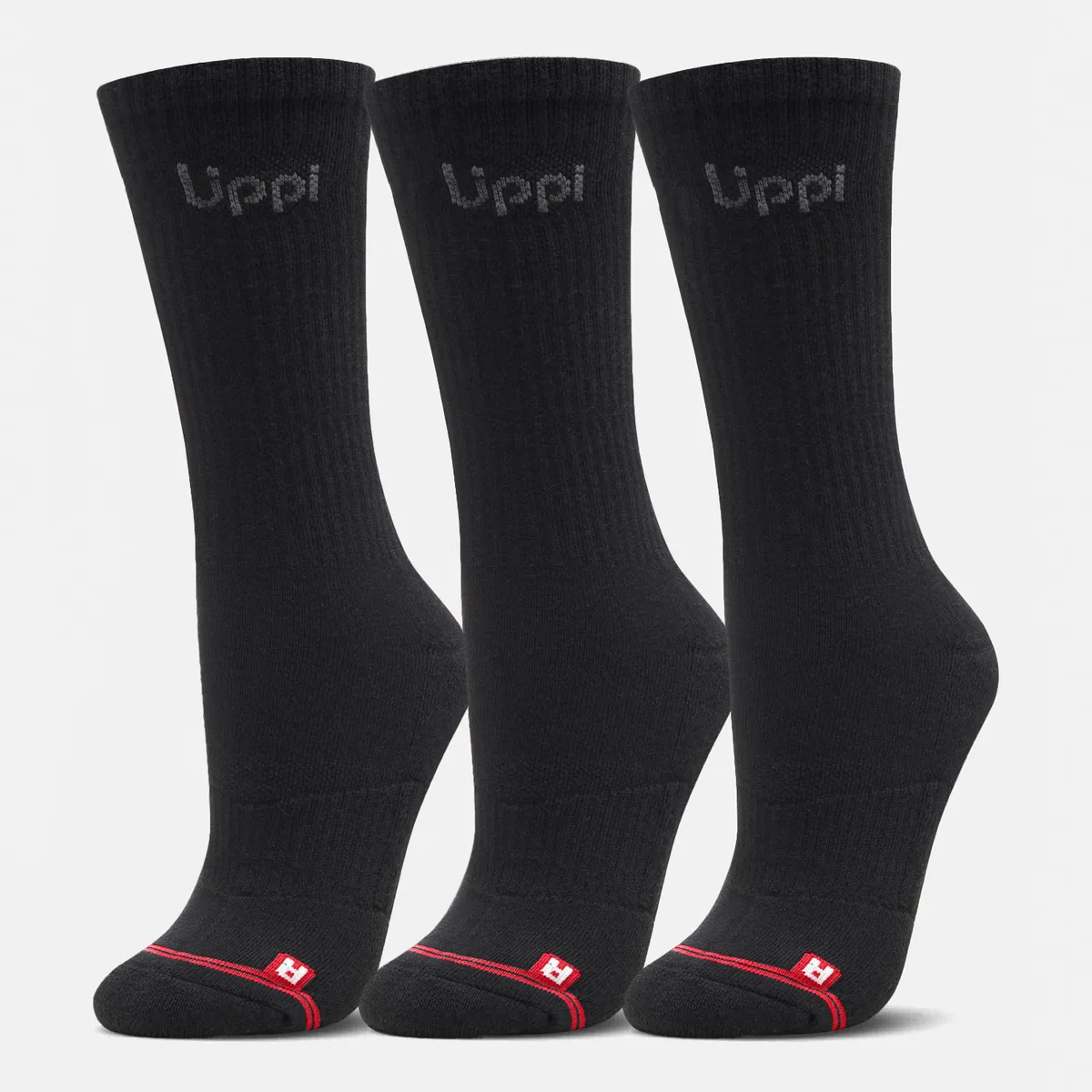 LIPPI - Calcetines Logo Lippi Pack Long Negro Lippi