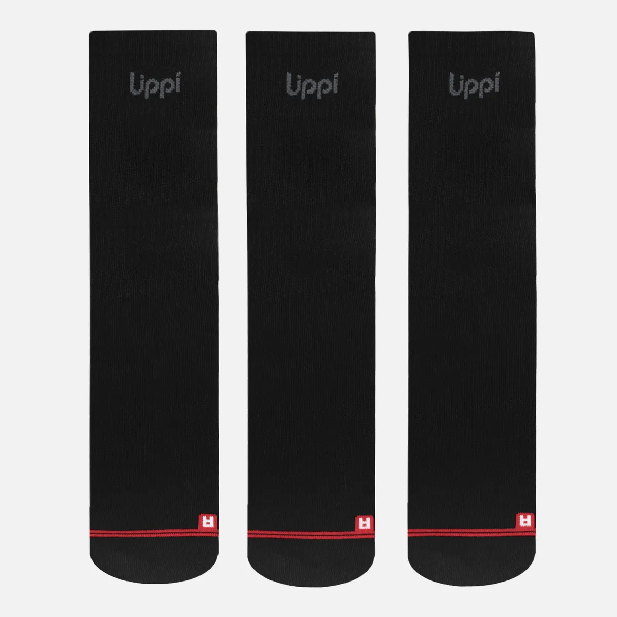 LIPPI - Calcetines Logo Lippi Pack Long Negro Lippi