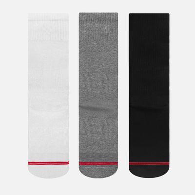 Imagen 2 del producto Calcetines Logo Pack Mid Negro Blanco Gris