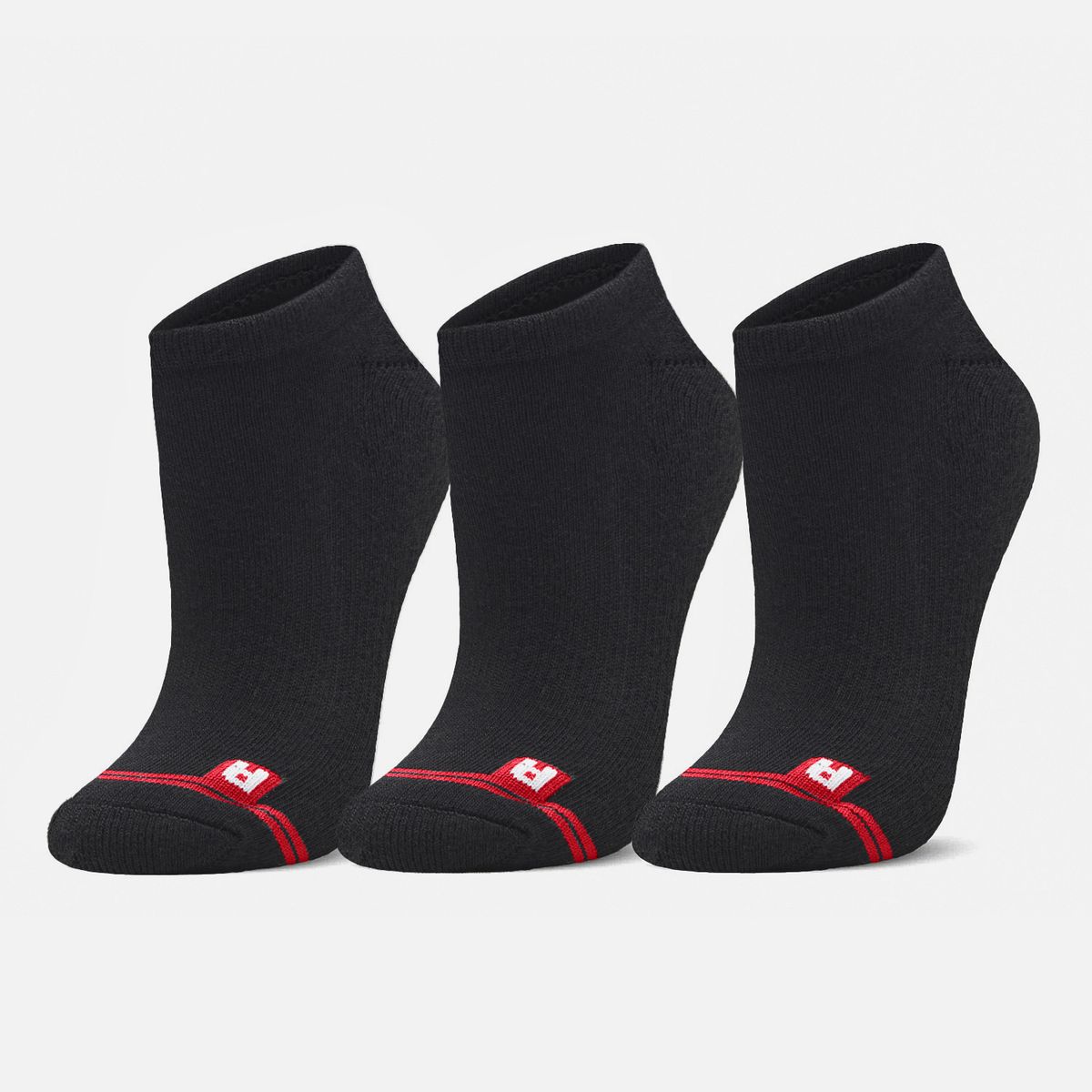 LIPPI - Calcetines Logo Lippi Pack No Show Negro Lippi