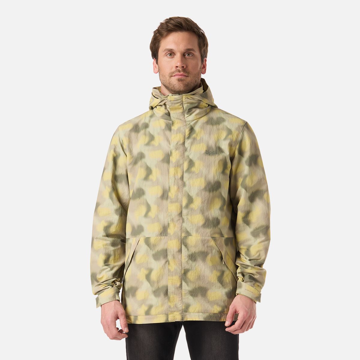 LIPPI - Chaqueta Hombre CityMe WindBreaker Hoody Jacket Print Verde Lippi