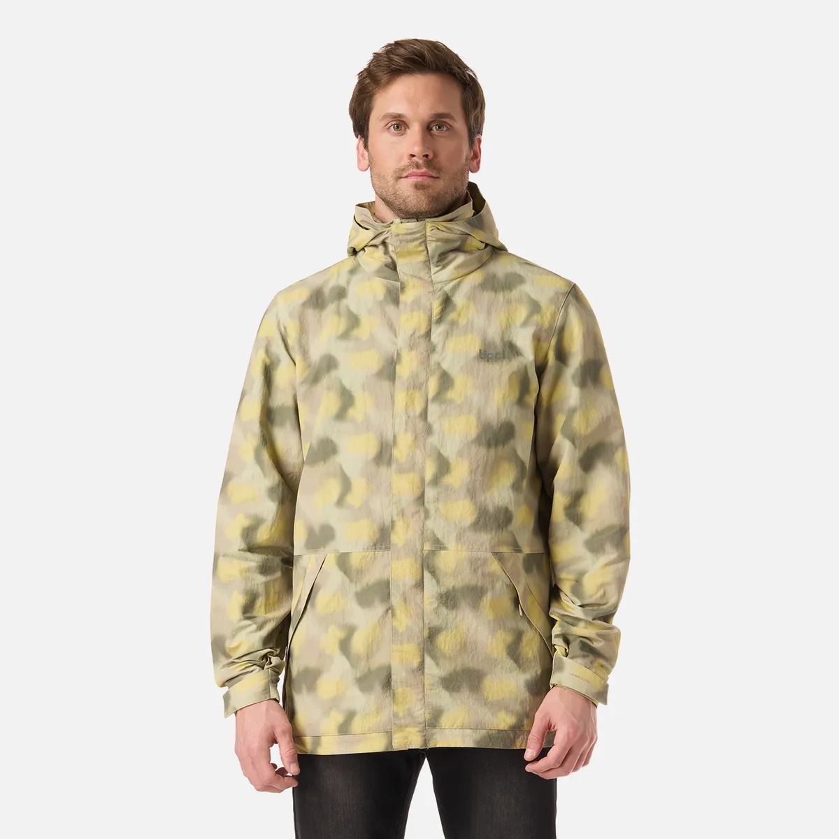 LIPPI - Chaqueta Hombre CityMe WindBreaker Hoody Jacket Print Verde Lippi