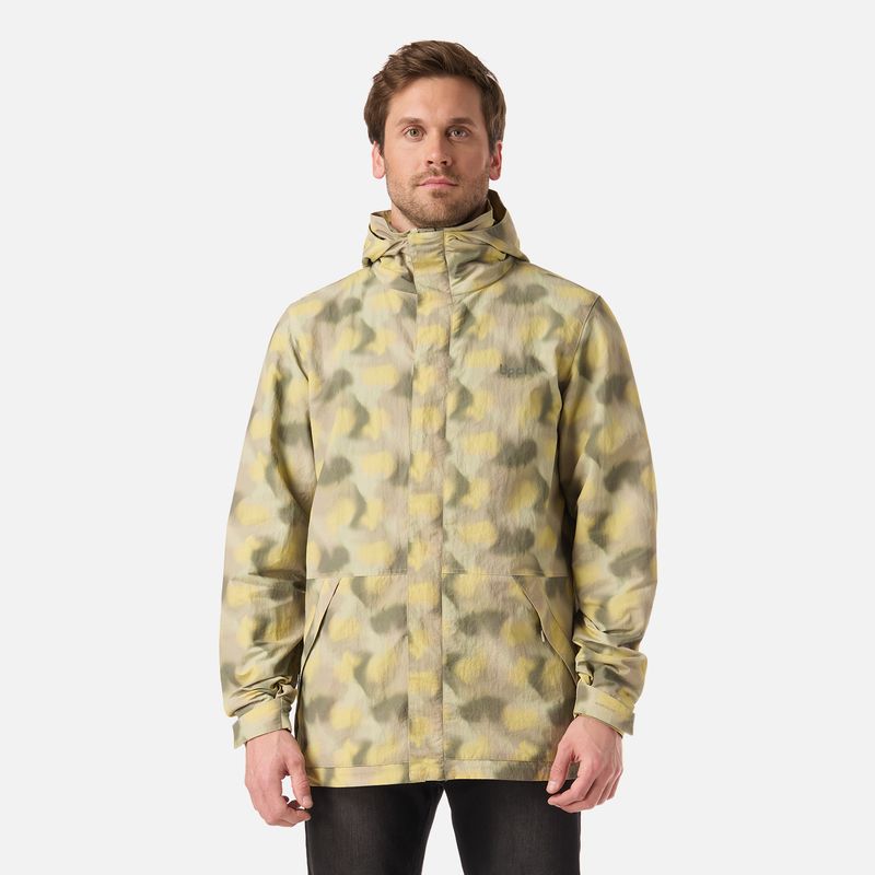 LIPPI - Chaqueta Hombre CityMe WindBreaker Hoody Jacket Print Verde Lippi
