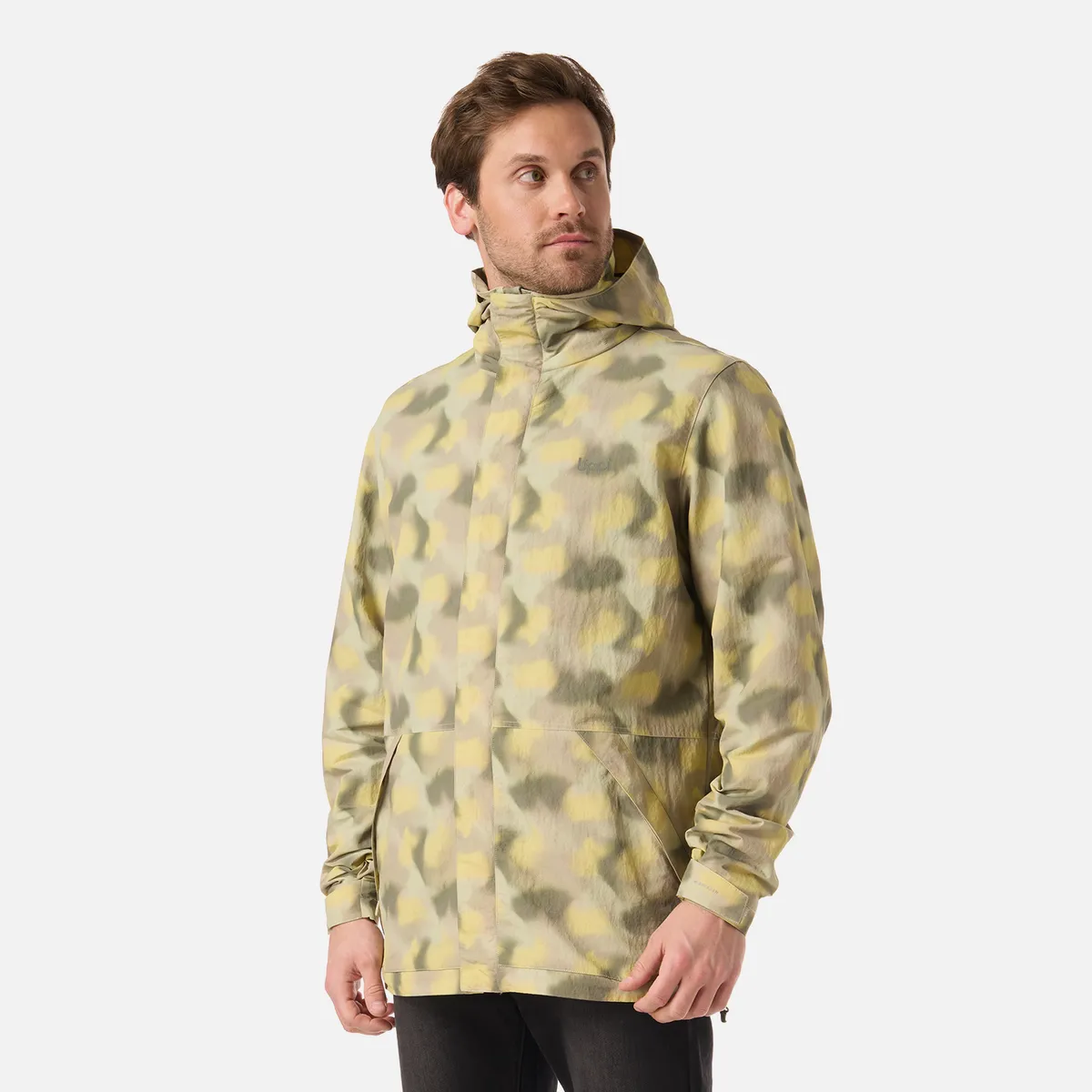 LIPPI - Chaqueta Hombre CityMe WindBreaker Hoody Jacket Print Verde Lippi