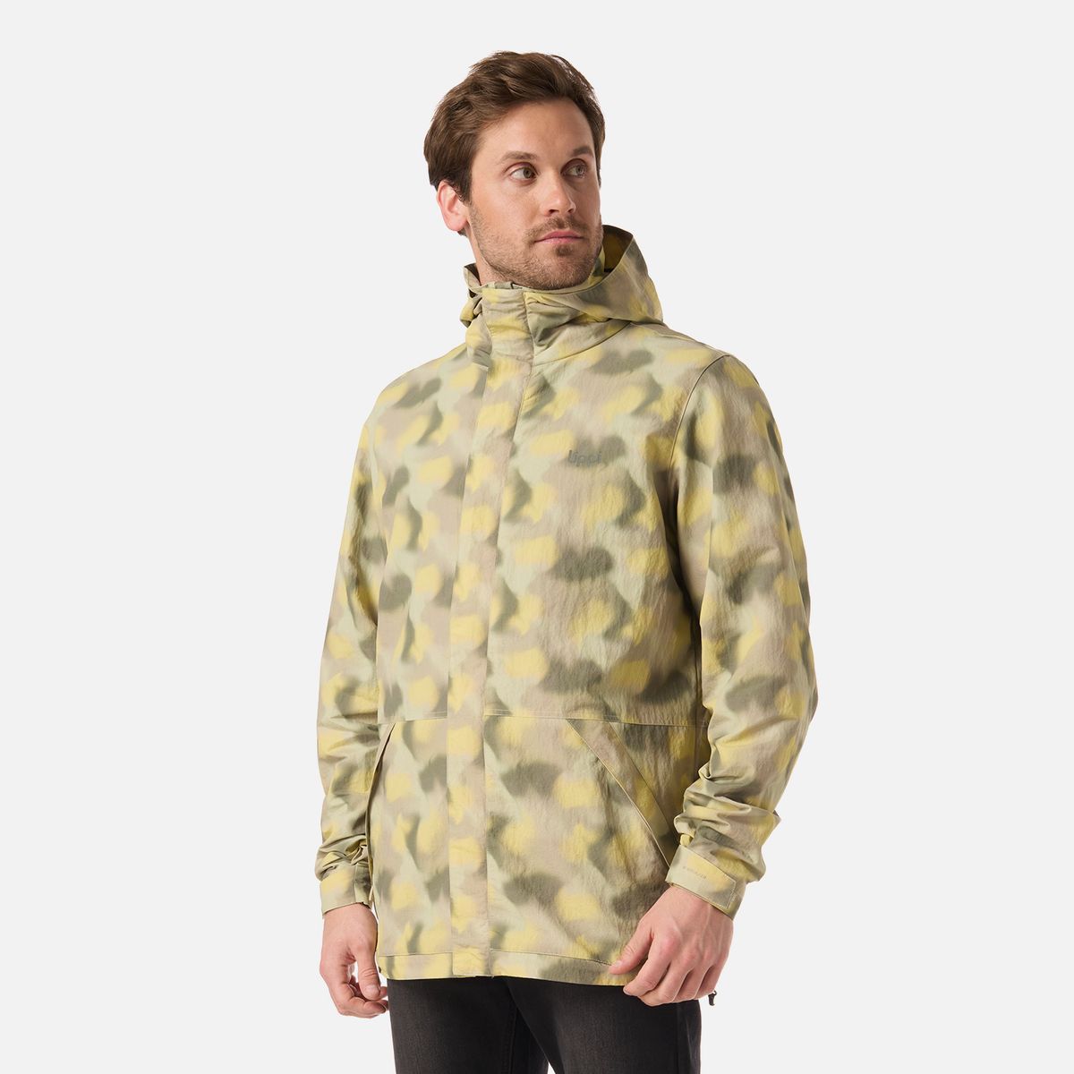 LIPPI - Chaqueta Hombre CityMe WindBreaker Hoody Jacket Print Verde Lippi