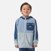 Polar Niño FirePlace Hoody Sweatshirt Azul Piedra