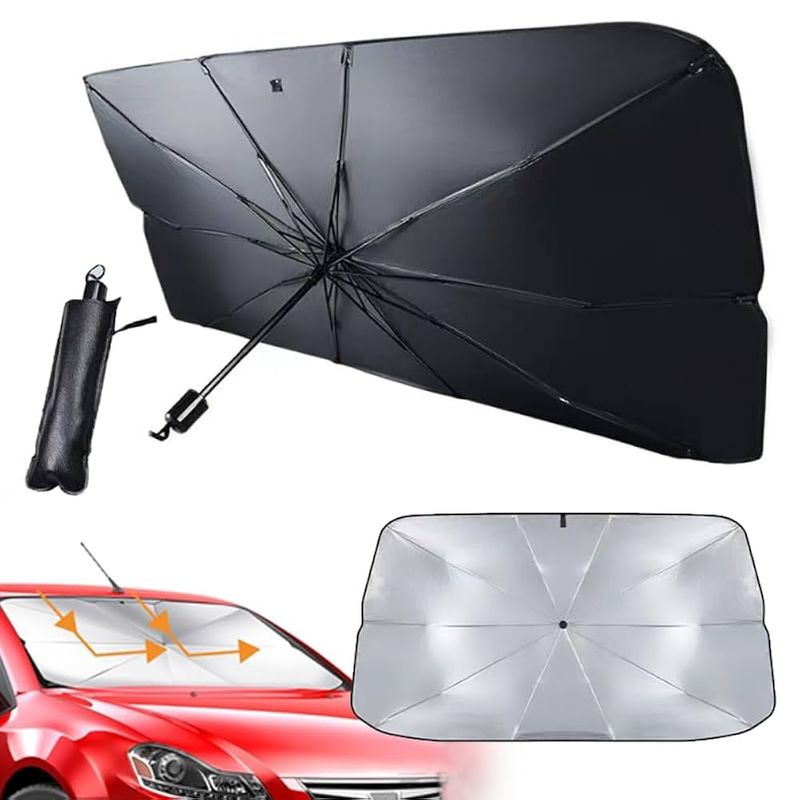MOVI - SOMBRILLA TIPO PARAGUAS PLEGABLE PARA PARABRISAS AUTO UV