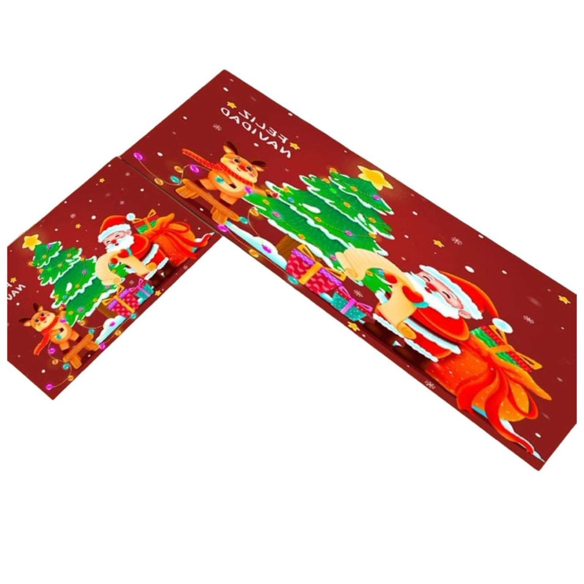 GENERICO - SET ALFOMBRA DE COCINA DISEÑO DE NAVIDAD