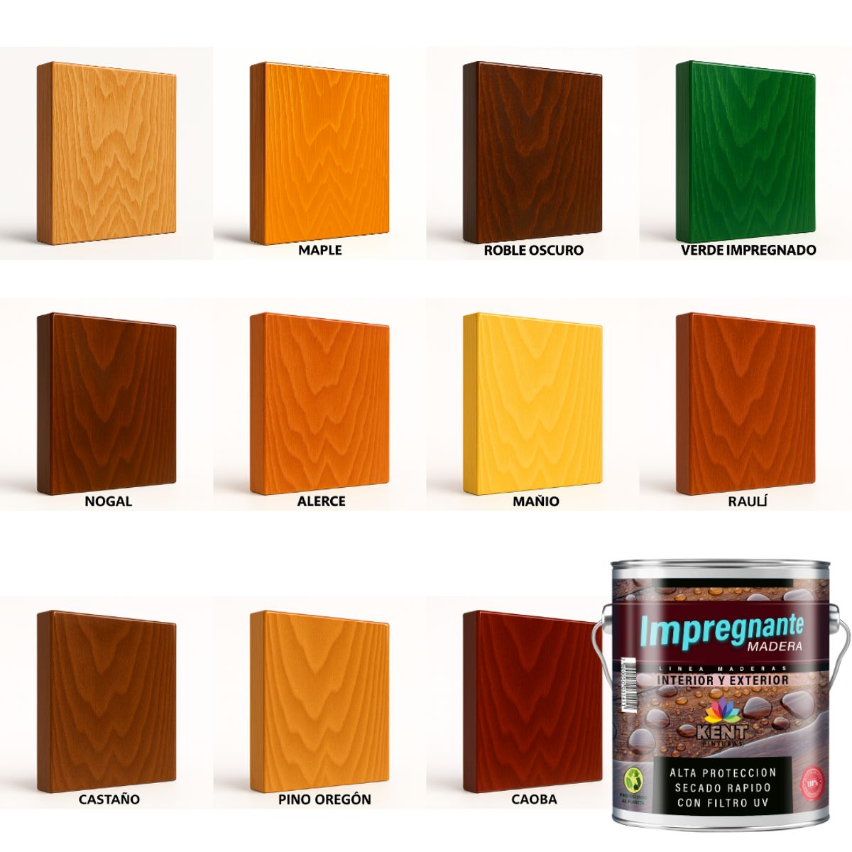 KENT - IMPREGNANTE Maderas AntiTermitas- OCTAVO GALÓN - MAÑIO