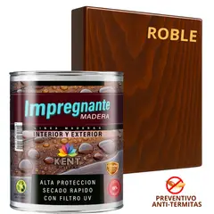 KENT - IMPREGNANTE Maderas AntiTermitas- OCTAVO GALÓN - ROBLE OSCURO