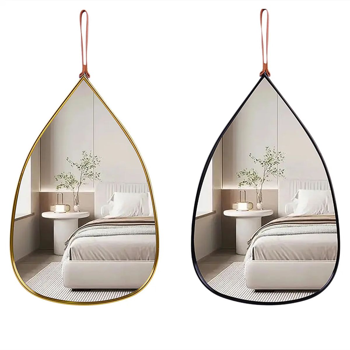 TOPSOC - Espejo Muro Asimetrico 34x22cm