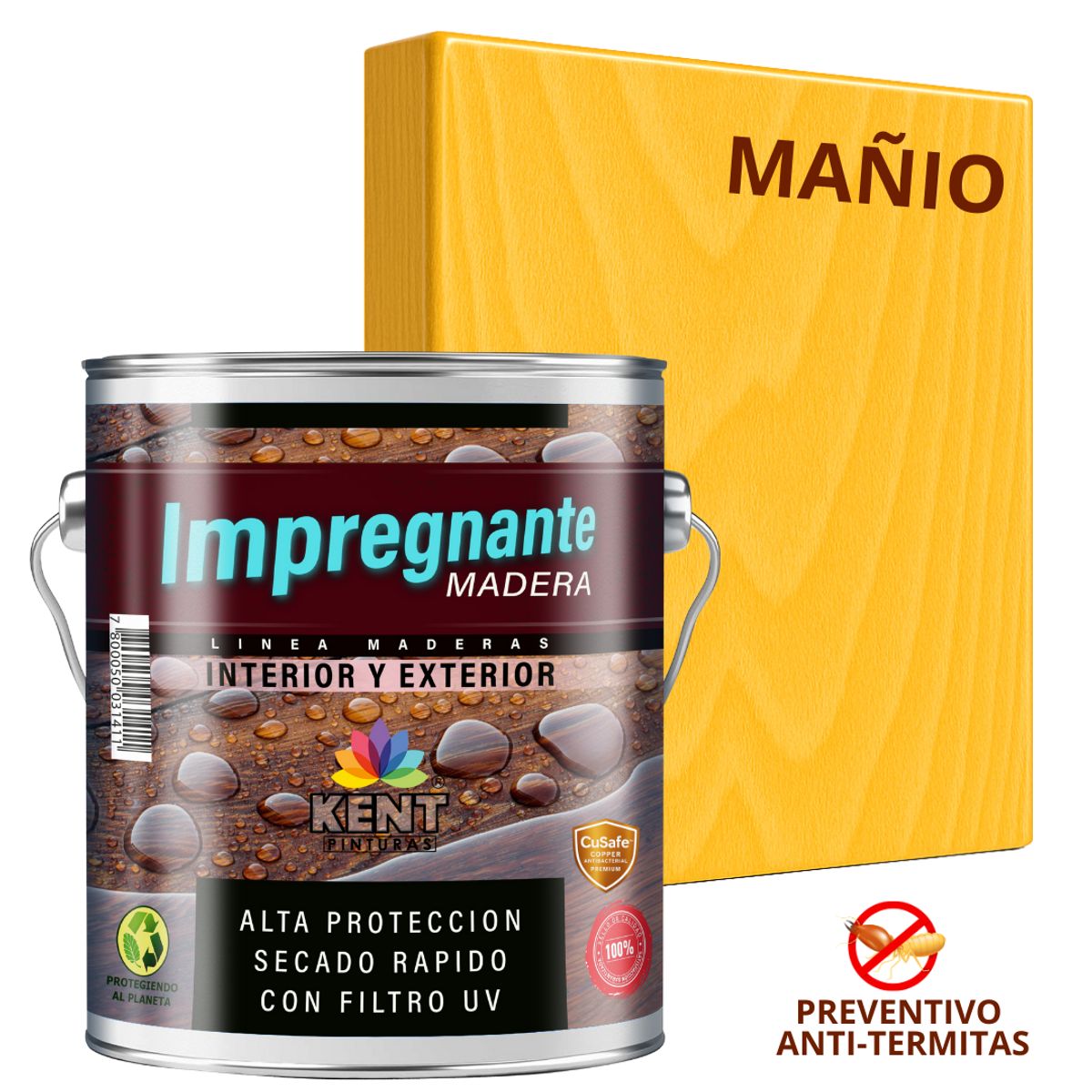 KENT - IMPREGNANTE Maderas AntiTermitas- GALÓN - MAÑIO