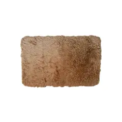 GENERICO - ALFOMBRA PELUDAS SHAGGY 50CMX80CM BEIGE OSCURO