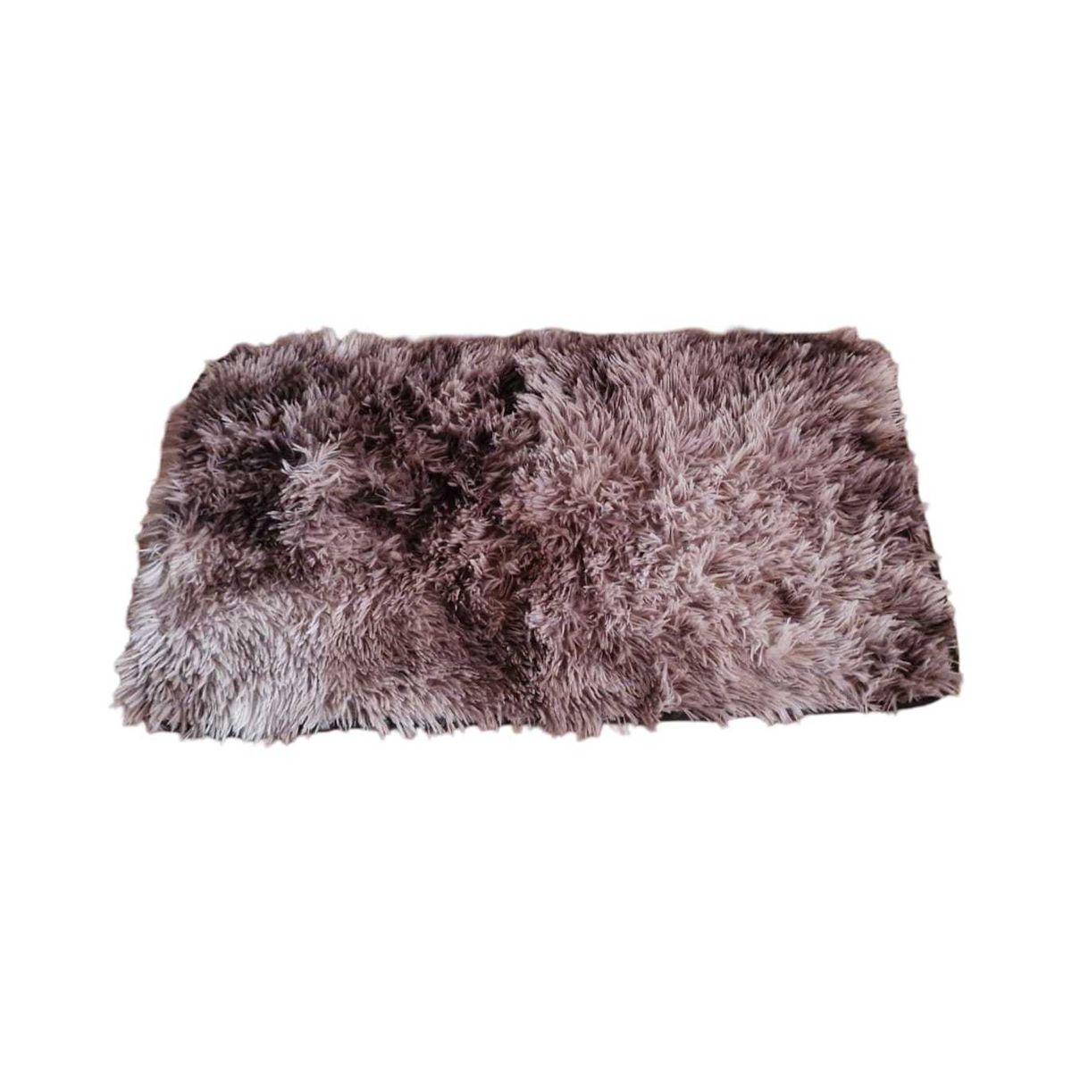 GENERICO - ALFOMBRA PELUDAS SHAGGY 50CMX80CM CAFÉ JASPEADO