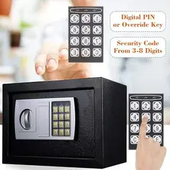 MOVI - CAJA FUERTE ELECTRÓNICA SEGURIDAD DOMÉSTICA CON TECLADO Y LLAVE