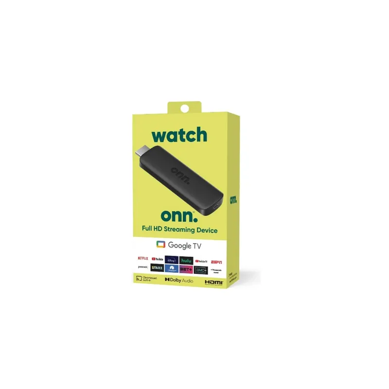 ONN - Google Tv Full Hd Streaming Device 8gb 1.5 Gb Ram De Control de voz
