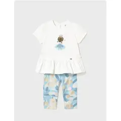 MAYORAL - Conjunto legging largo camiseta volantes bebe niña
