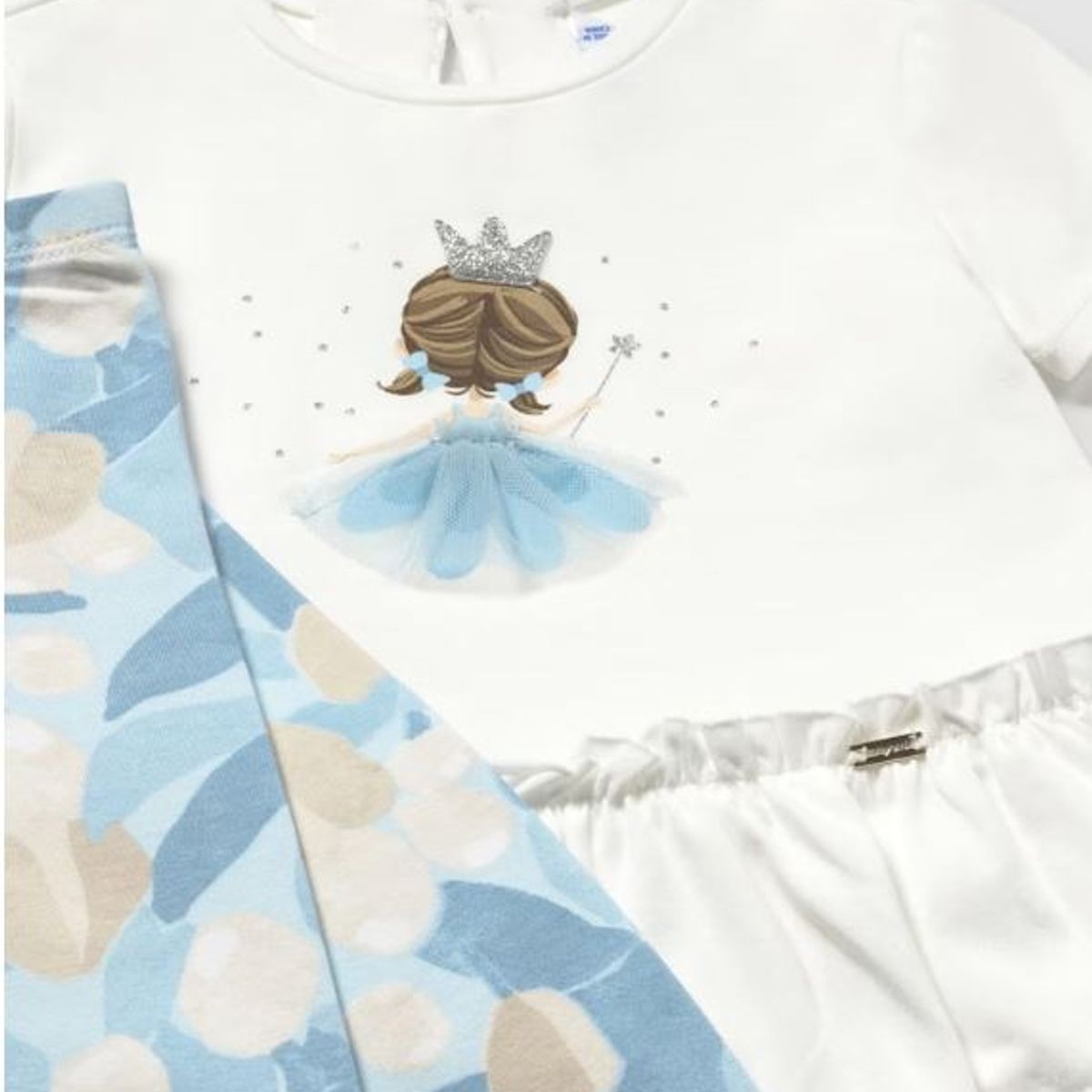 MAYORAL - Conjunto legging largo  camiseta volantes bebe niña