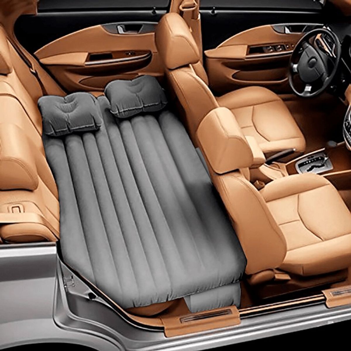 MOVI - COLCHÓN INFLABLE PARA AUTO CAMPING EN VEHÍCULO CON ALMOHADAS